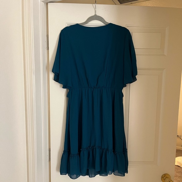 2 FOR $15 SALE!! *ADD TO BUNDLE* Deep Turquoise Mini/Midi Dress! - Picture 2 of 2